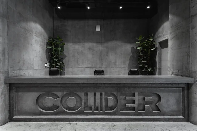 Interior of the COLLIDER coworking space
