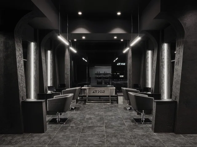 Interior of the SEKTA beauty salon